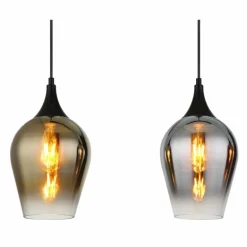 Lavus Suspension Luminaires Globo Lighting Noir, 3 lumières
