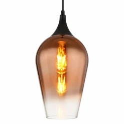 Lavus Suspension Luminaires Globo Lighting Noir, 1 lumière