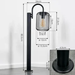 Lejonbacken Luminaire extérieur, Eclairage de chemin Noir, 1 lumière