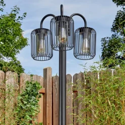 Lejonbacken Luminaire extérieur, Réverbère, Eclairage de chemin Noir, 3 lumières