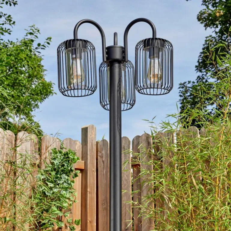 Lejonbacken Luminaire extérieur, Réverbère, Eclairage de chemin Noir, 3 lumières