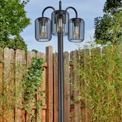 Lejonbacken Luminaire extérieur, Réverbère, Eclairage de chemin Noir, 3 lumières