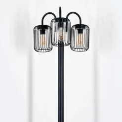 Lejonbacken Luminaire extérieur, Réverbère, Eclairage de chemin Noir, 3 lumières