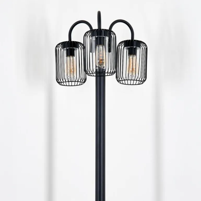 Lejonbacken Luminaire extérieur, Réverbère, Eclairage de chemin Noir, 3 lumières