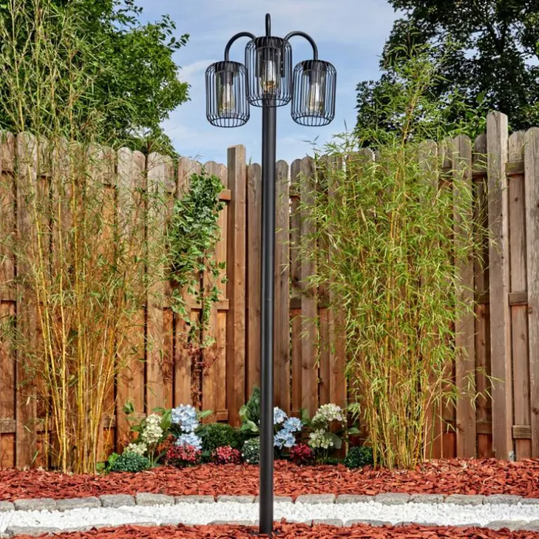 Lejonbacken Luminaire extérieur, Réverbère, Eclairage de chemin Noir, 3 lumières