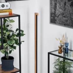 Lemene Lampadaire LED Écru, Noir, 1 lumière