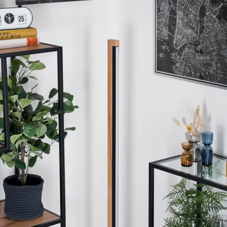 Lemene Lampadaire LED Écru, Noir, 1 lumière