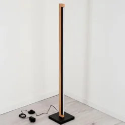 Lemene Lampadaire LED Écru, Noir, 1 lumière