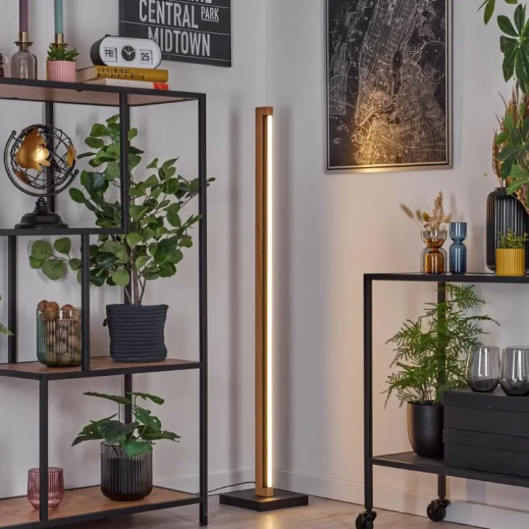 Lemene Lampadaire LED Écru, Noir, 1 lumière