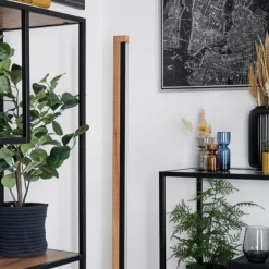 Lemene Lampadaire LED Écru, Noir, 1 lumière