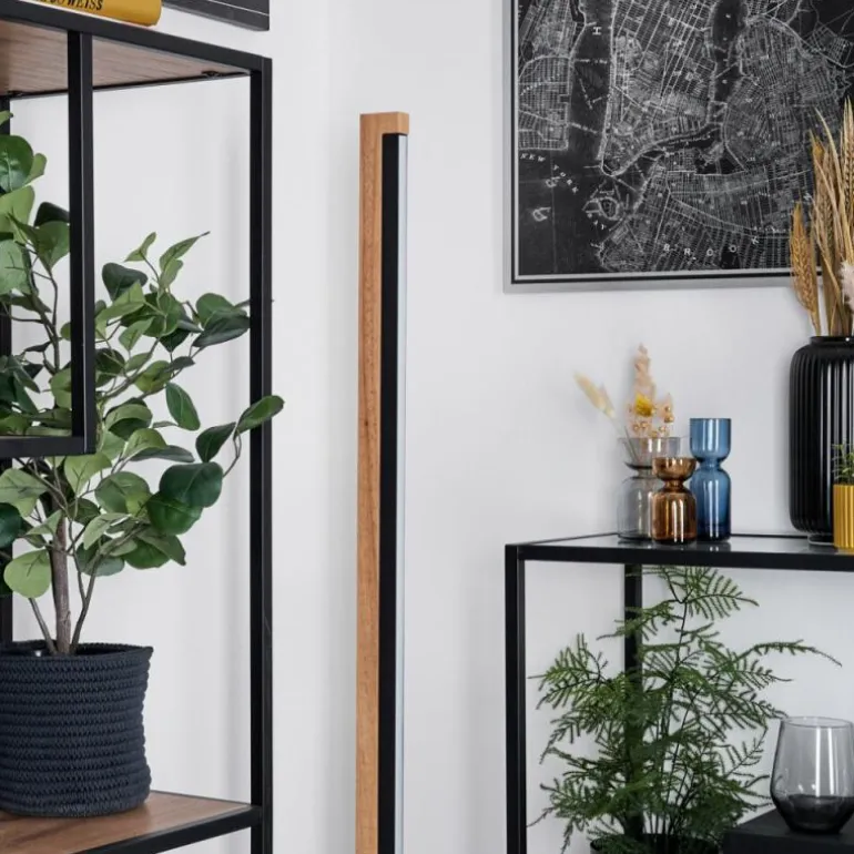 Lemene Lampadaire LED Écru, Noir, 1 lumière
