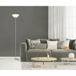 Lima Lampadaire Luminaires Globo Lighting Nickel mat, 1 lumière