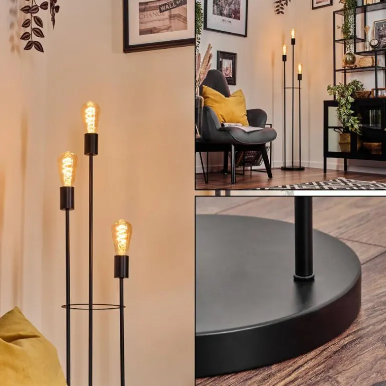 Limmingen Lampadaire Noir, 3 lumières