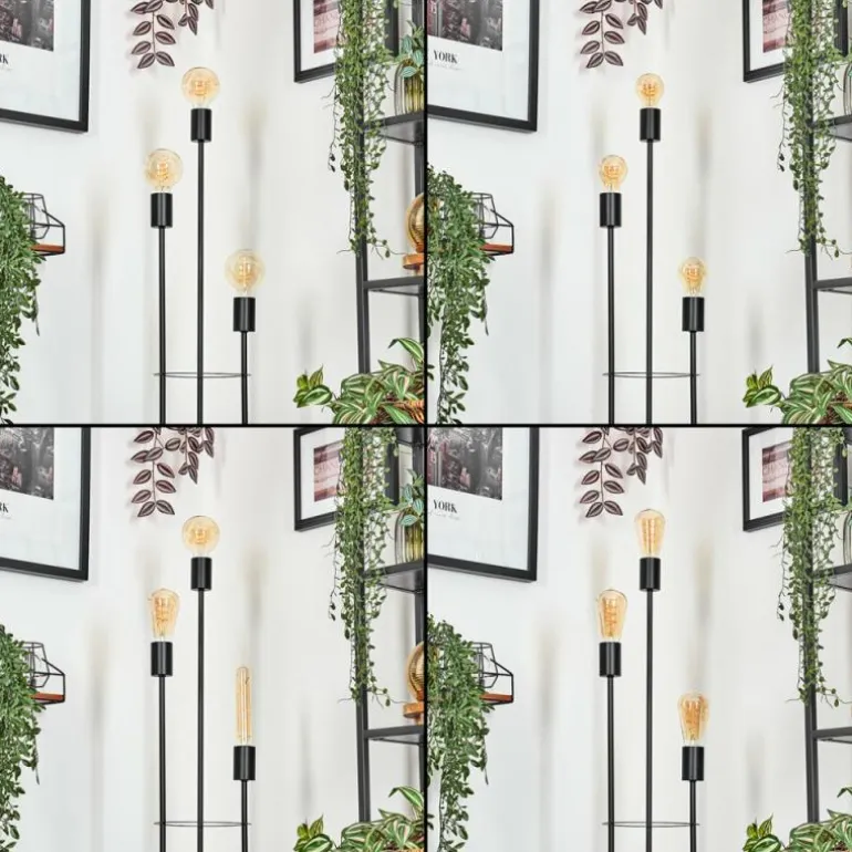 Limmingen Lampadaire Noir, 3 lumières