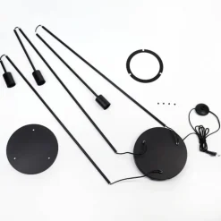 Limmingen Lampadaire Noir, 3 lumières