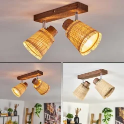 Lindberg Plafonnier Chrome, Écru, 2 lumières