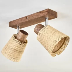 Lindberg Plafonnier Chrome, Écru, 2 lumières