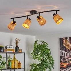 Lindberg Plafonnier Noir, 4 lumières