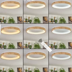 Lockeby Plafonnier LED Écru, Blanc, 1 lumière, Télécommandes
