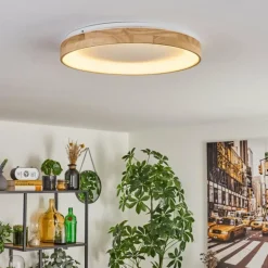 Lockeby Plafonnier LED Écru, Blanc, 1 lumière, Télécommandes