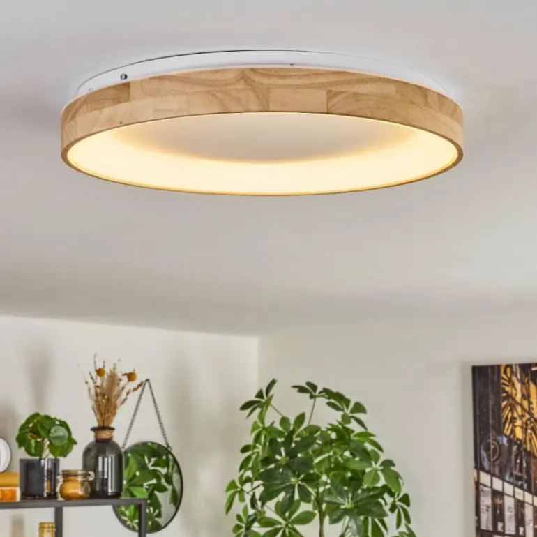 Lockeby Plafonnier LED Écru, Blanc, 1 lumière, Télécommandes