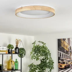 Lockeby Plafonnier LED Écru, Blanc, 1 lumière, Télécommandes