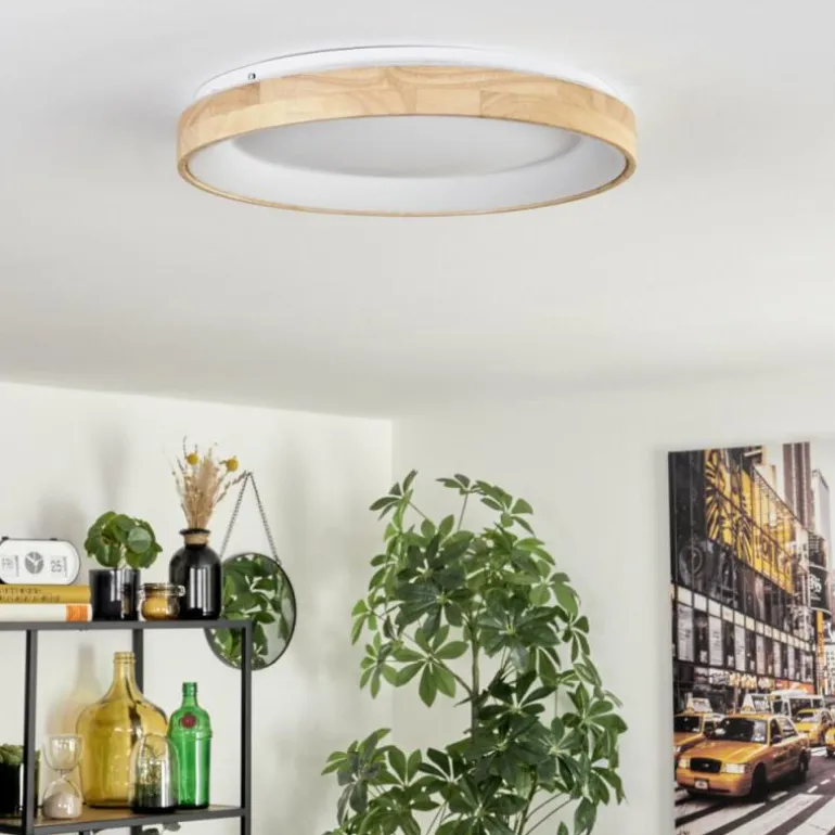 Lockeby Plafonnier LED Écru, Blanc, 1 lumière, Télécommandes