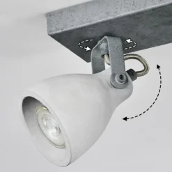 Lomma Plafonnier Acier brossé, 2 lumières