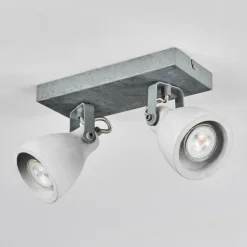 Lomma Plafonnier Acier brossé, 2 lumières