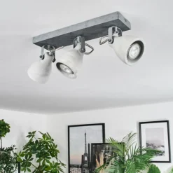 Lomma Plafonnier Acier brossé, 3 lumières