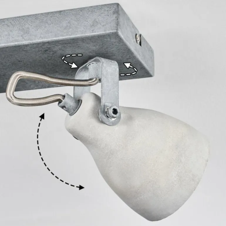 Lomma Plafonnier Acier brossé, 3 lumières