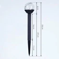 Lot de 3 lampes solaires Colognole LED Noir, 1 lumière