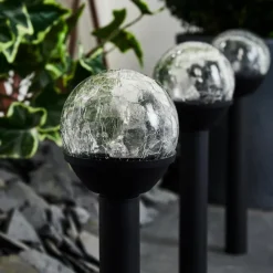 Lot de 3 lampes solaires Colognole LED Noir, 1 lumière