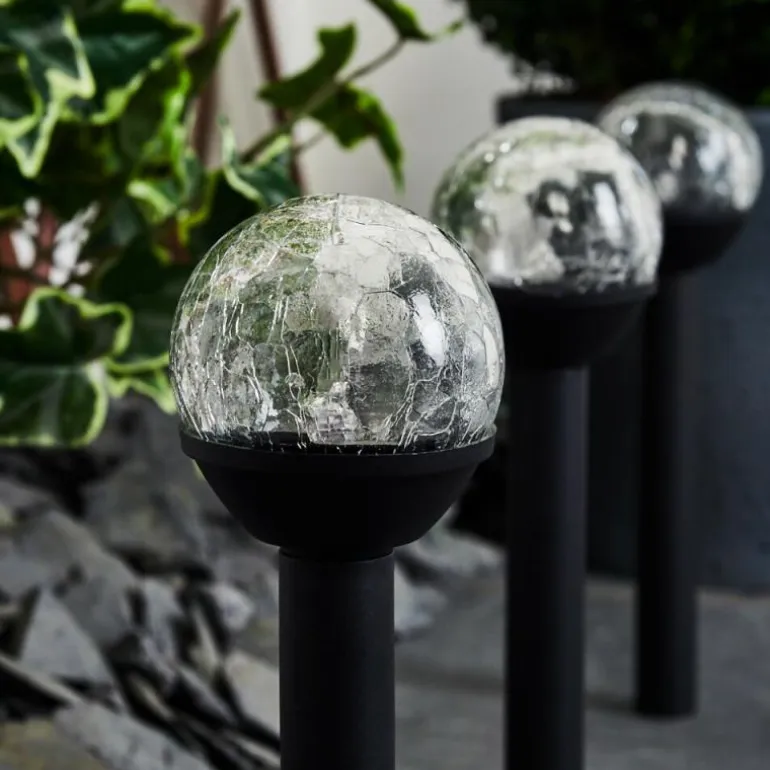 Lot de 3 lampes solaires Colognole LED Noir, 1 lumière
