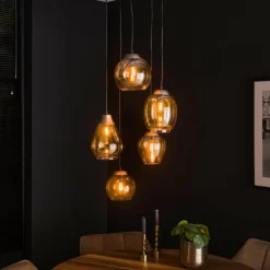 lustre Balanka Anthracite, 5 lumières
