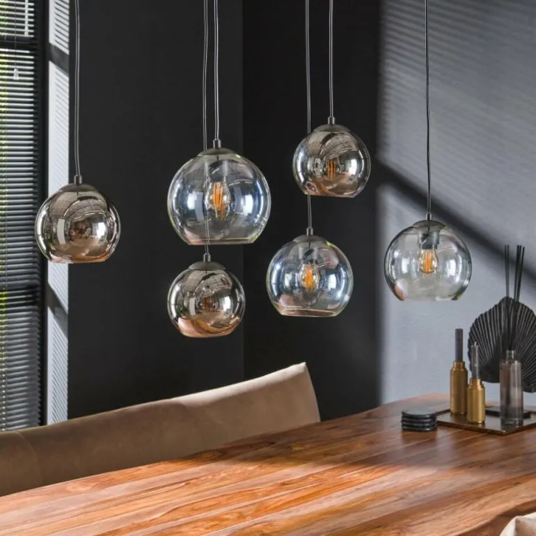 lustre Bicolore Anthracite, 7 lumières