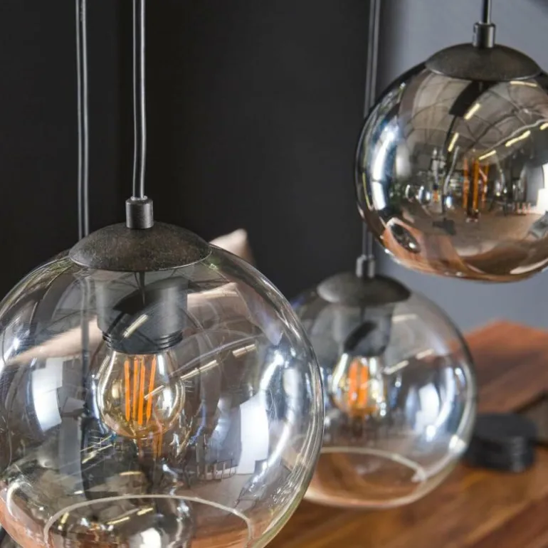 lustre Bicolore Anthracite, 7 lumières