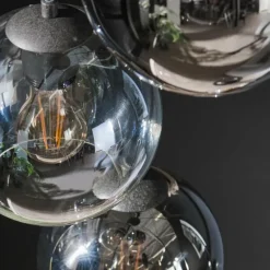lustre Bicolore Anthracite, 5 lumières