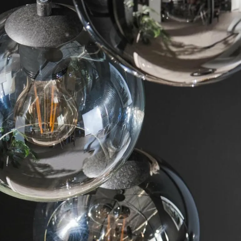 lustre Bicolore Anthracite, 5 lumières