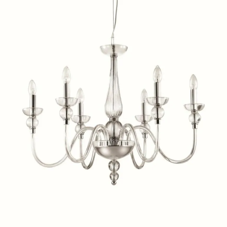 Lustre Ideal Lux DOGE Chrome, 6 lumières