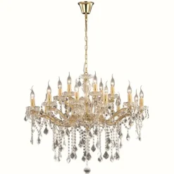 Lustre Ideal Lux FLORIAN Or, 18 lumières