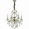 Lustre Ideal Lux GIOCONDA Argenté, 6 lumières