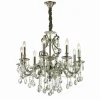 Lustre Ideal Lux GIOCONDA Argenté, 8 lumières
