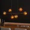lustre Molucule Anthracite, 6 lumières