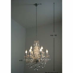 Lustre Reality Transparent, 9 lumières