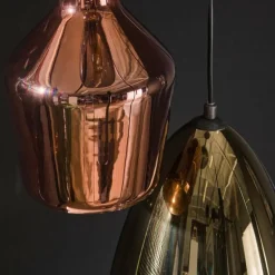 lustre Tricolore Noir, 5 lumières