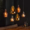 lustre Tricolore Noir, 6 lumières