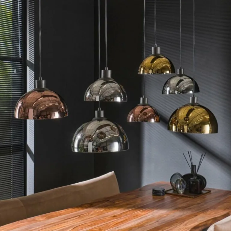lustre Tricolore Noir, 7 lumières
