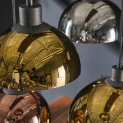 lustre Tricolore Noir, 7 lumières