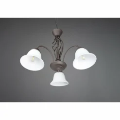 Lustre Trio-Leuchten Rustica Rouille, 3 lumières